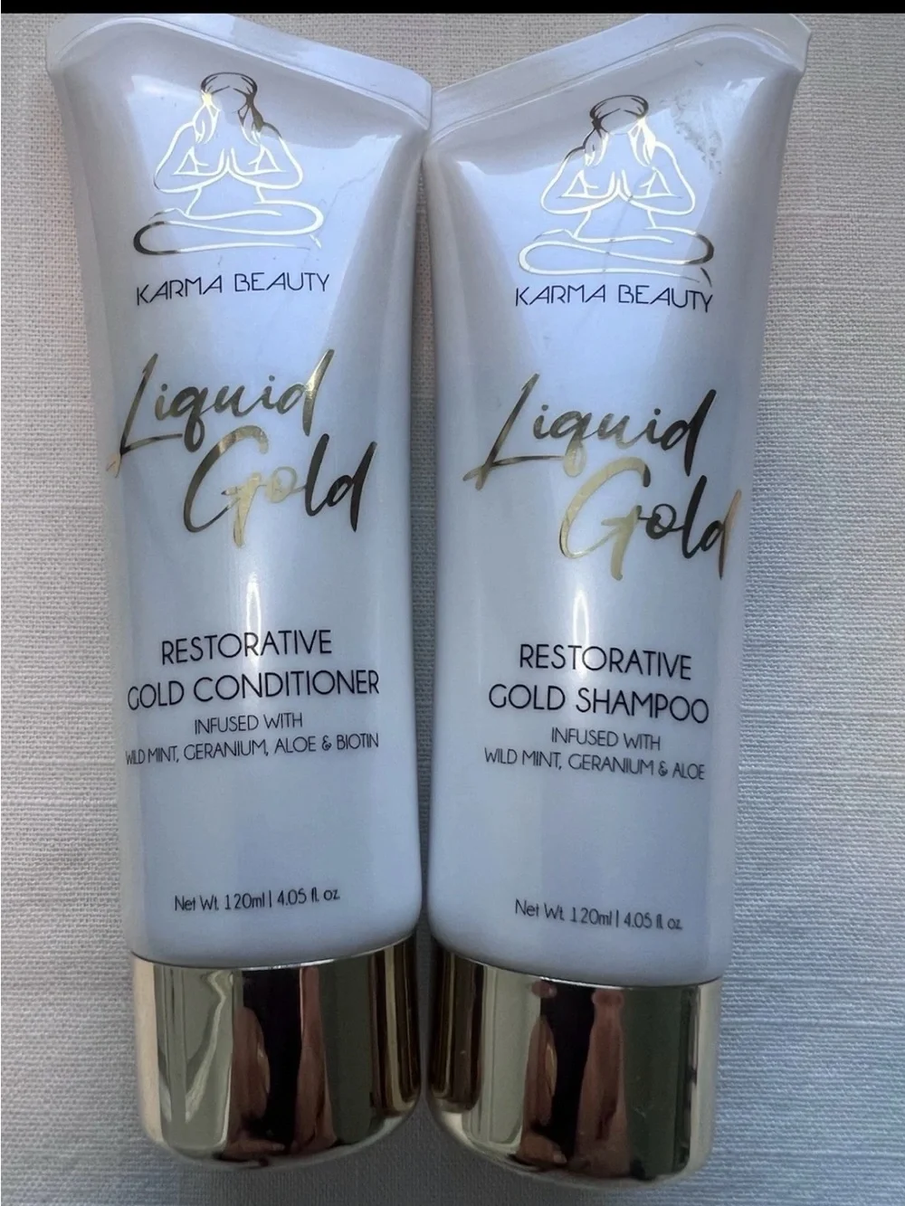 Karma Beauty Liquid Gold Restorative Shampoo & Conditioner Duo Set NWT⁠